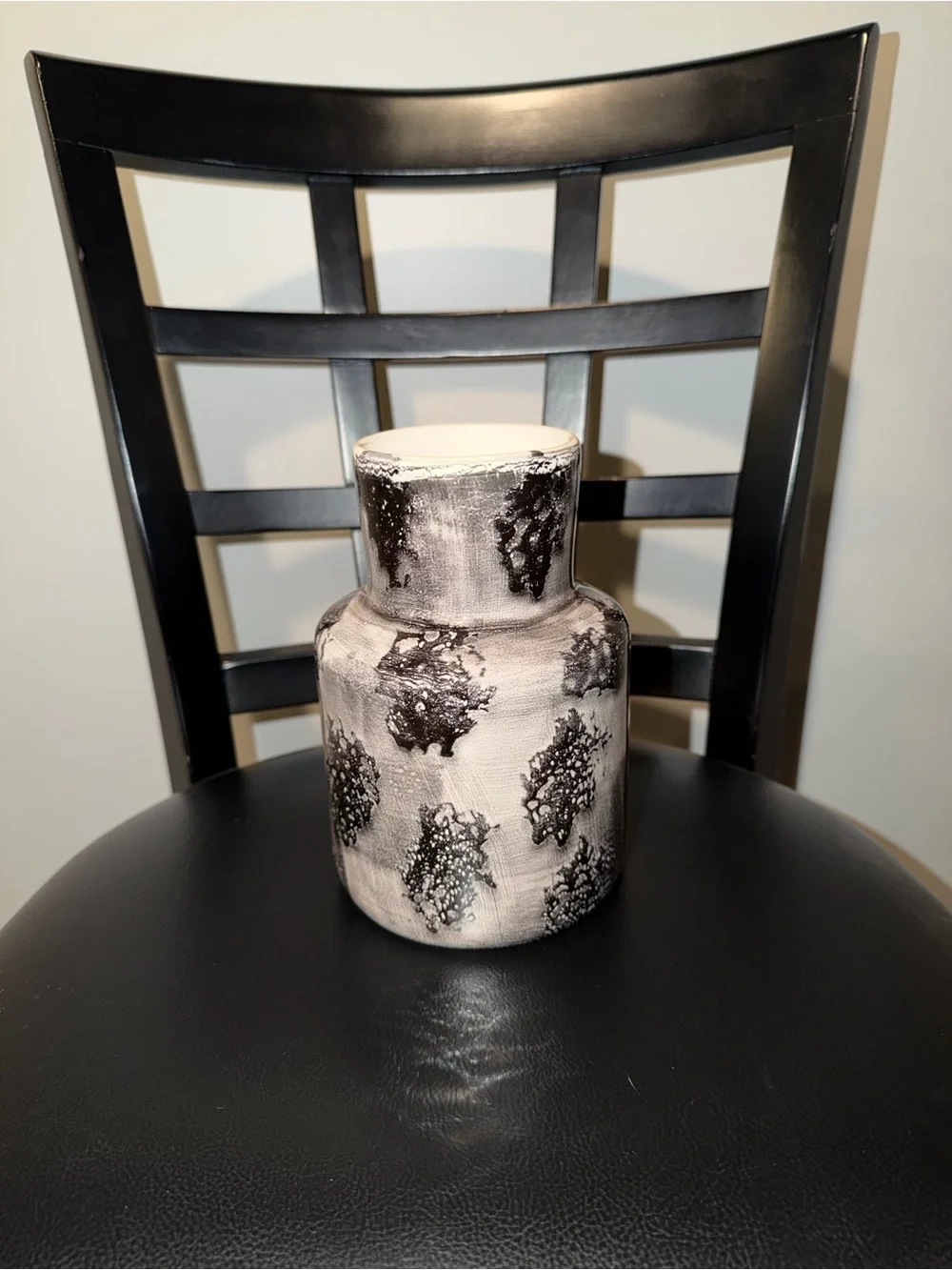 Decorative Black and White Ceramic Vase